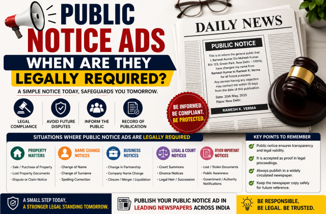 Public Notice Ads — When Are They Legally Required?