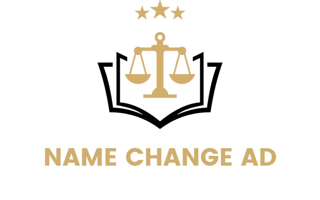 Name Change Procedure — Newspaper Ad Requirements