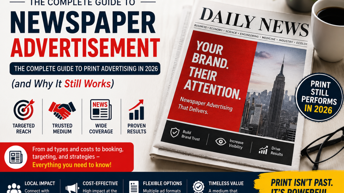 Newspaper Advertisement: The Complete Guide to Print Advertising in 2026 and Why It Still Works