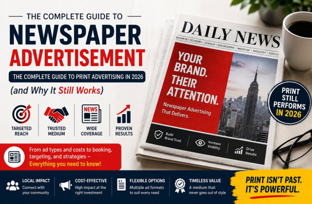 Newspaper Advertisement: The Complete Guide to Print Advertising in 2026 and Why It Still Works
